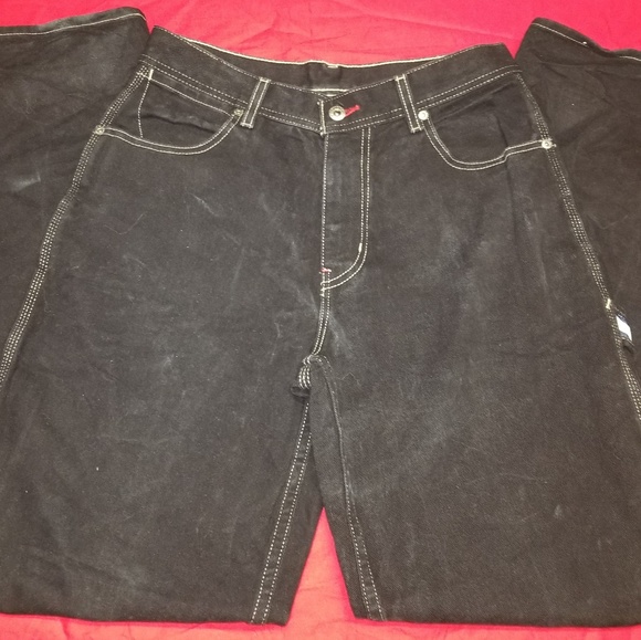 black denim carpenter jeans